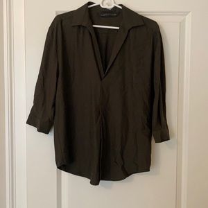 Zara top. Army green. Size small